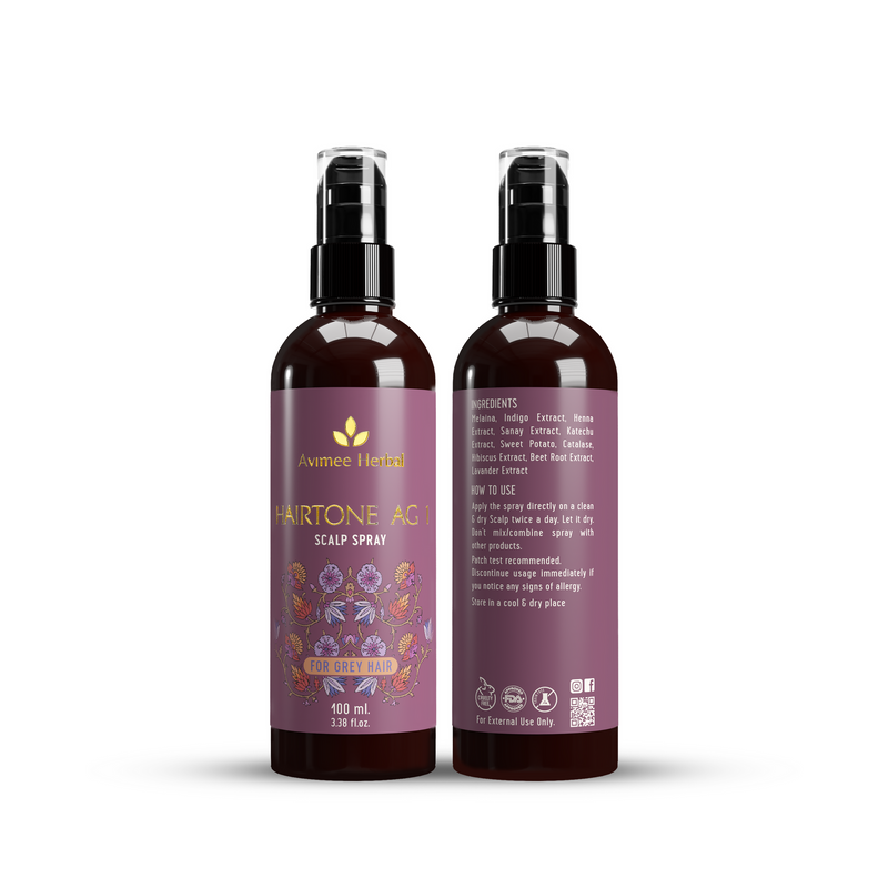 HAIRTONE AG1 SCALP SPRAY | FIGHTS PREMATURE GREYING OF HAIR NATURALLY | (100 ml)